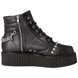 Koženka 5 cm V-CREEPER-565 Platformě Creepers Kozačky Pánské