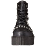 Koženka 5 cm V-CREEPER-565 Platformě Creepers Kozačky Pánské