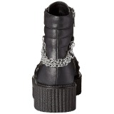 Koženka 5 cm V-CREEPER-565 Platformě Creepers Kozačky Pánské