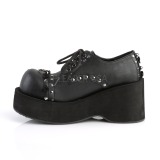 Koženka 8 cm DANK-110 gothic boty na platformy