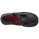 Koženka CREEPER-215 Platformě Creepers Boty Dámské