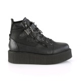 Koženka V-CREEPER-566 Platformě Creepers Kozačky Pánské