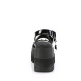 Lakovaná 11,5 cm SHAKER-13 třpytivé sandály klinové podpatky
