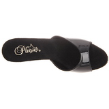 Lakovaná 12 cm FLAIR-401-2 Pantofličky na Podpatku pro Muže