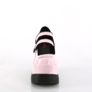 Lakovaná 13 cm VOID-37 alternativní boty platformě ruzovy