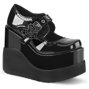 Lakovaná 13 cm VOID-38 alternativní boty platformě cerny