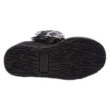 Lakovaná 14 cm SWING-815 alternativní kozačky platformě přezky cerny