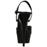 Lakovaná 15 cm Pleaser DELIGHT-609MG třpyt boty na vysokém podpatku