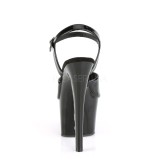 Lakovaná 18 cm KNUCKS-709 pleaser vysoké podpatky na platformě