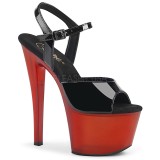 Lakovaná 18 cm SKY-309T pleaser sandály na platformě