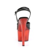 Lakovaná 18 cm SKY-309T pleaser sandály na platformě