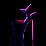Lakovaná 20 cm XTREME-809TT Sandály Neon Platformě