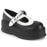 Lakovaná 5 cm SLACKER-23 alternativní boty platformě cerny
