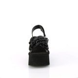 Lakovaná 6,5 cm Demonia FUNN-12 Platformě Sandály