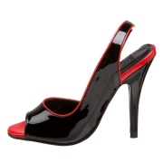 Lakované slingback boty 13 cm SEDUCE-117 slingback na vysoké podpatky