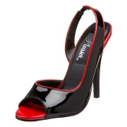 Lakované slingback boty 13 cm SEDUCE-117 slingback na vysoké podpatky