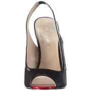 Lakované slingback boty 13 cm SEXY-08 slingback na vysoké podpatky