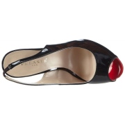 Lakované slingback boty 13 cm SEXY-08 slingback na vysoké podpatky