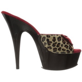 Leopard 15 cm Pleaser DELIGHT-601-6 Vysoké Podpatky Platformě