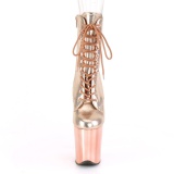 Měď Lakovaná 20 cm FLAMINGO-1020 kotnikové kozačky pro tanec na tyči