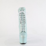 Modré glitter 18 cm ADORE pleaser kozačky na podpatku