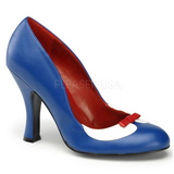 Modrý 10,5 cm SMITTEN-05 dámské boty na vysokém podpatku