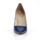 Modrý Lakované 10 cm CLASSIQUE-20 Lodičky Dámské Stiletto Podpatků