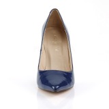 Modrý Lakované 10 cm CLASSIQUE-20 velké velikosti stilettos boty