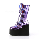 Nachový Hologram 14 cm SWING-230 kozačky cyberpunk na platformy