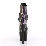 Nachový Lakovaná 18 cm ADORE-1020SHG kotnikové kozačky pro tanec na tyči