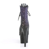 Nachový třpytky 18 cm ADORE-1021OMBG kotnikové kozačky pro tanec na tyči