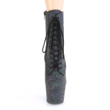 Neon 18 cm ADORE-1020REFL kotnikové kozačky na podpatku pro tanec na tyči
