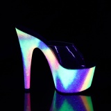 Neon 18 cm ADORE-701GXY pantofle na podpatku pro tanec na tyči