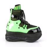 Neon 7,5 cm NEPTUNE-126 demonia kotnikové kozačky - unisex cyberpunk boty