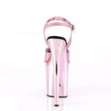 Pink 20 cm FLAMINGO-809HG pleaser vysoké podpatky na platformě