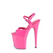 Pink platformě 20 cm FLAMINGO-809 pleaser vysoké podpatky