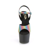 Platformě duha 18 cm ADORE-709REFL-02 Boty pro tanec na tyči