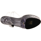 Průhledný 15 cm STARDUST-608 dámské boty na vysokém podpatku