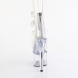 Průhledný 18 cm ADORE-700-33C kotníkové botičky s otevřenou špičkou
