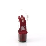 Průhledný 18 cm ADORE-708MPP Boty na podpatku pro tanec na tyči