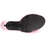 Růžový 10 cm CLASSIQUE-01F pantoflicky dámské s peří marabu