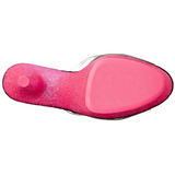 Růžový 18 cm ADORE-701UVG neon platformy pantoflicky dámské