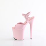 Růžový 20 cm FLAMINGO-809 pleaser vysoké podpatky