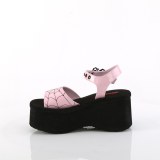 Růžový 6,5 cm Demonia FUNN-10 Platformě Sandály