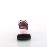 Růžový 6 cm SPRITE-01 emo Maryjane na přezka
