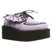 Růžový 7,5 cm CREEPER-205 Platformě creepers na netopýří křídla