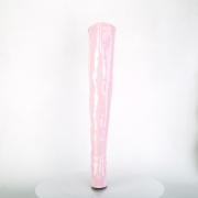 Růžový Lak 13 cm SEDUCE-3000 Kozačky Nad Kolena