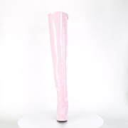 Růžový Lakované 13 cm SEDUCE-3010 Kozačky Nad Kolena pro Muže