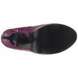 Růžový Třpyt 14,5 cm Burlesque TEEZE-06GW lodičky širokou nohu pro muže