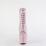 Růžový glitter 18 cm ADORE pleaser kozačky na podpatku